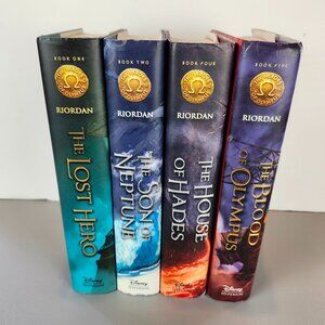 4 Heroes of Olympus Books - Rick Riordan